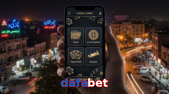 Main screen of Dafabet app page for PK players