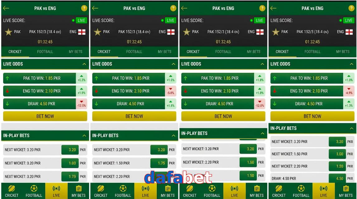 Game list for Dafabet bet section