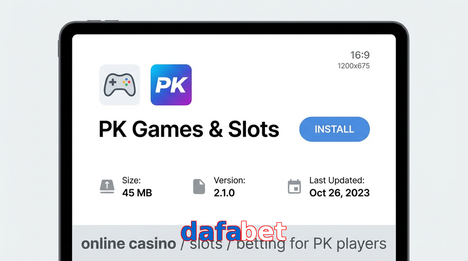 Game list for Dafabet gameapk section